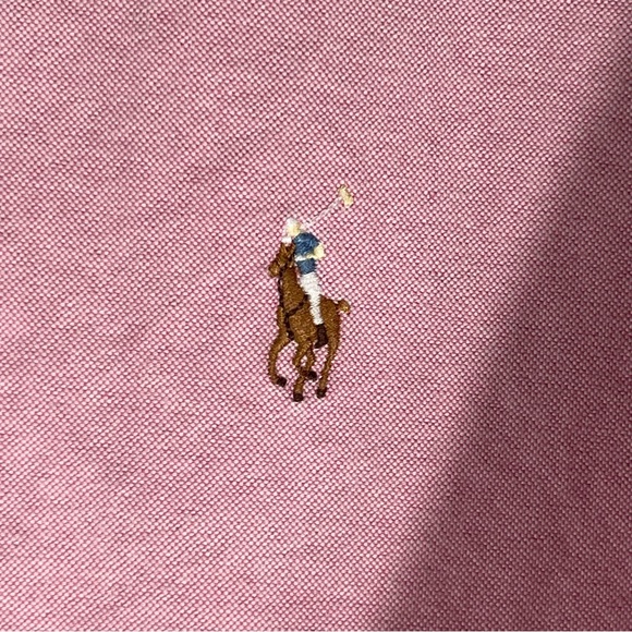 Ralph Lauren Blake Pink Long Sleeve Button Down Pony Shirt Men's XL 100% Cotton - Picture 2 of 8